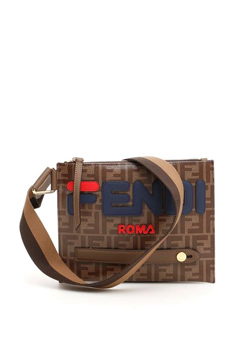 fendi mania messenger bag|Fendi bag with thick strap.